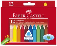Vaxkrita Faber-Castell trekantig 12 färger