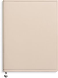 Anteckningsbok 19x25 linjerad soft beige
