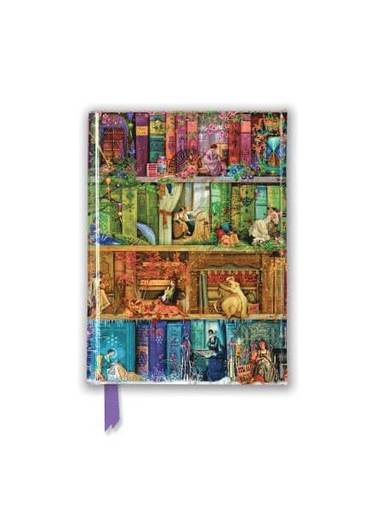 Anteckningsbok 15x11cm - A Stitch in Time Bookshelf